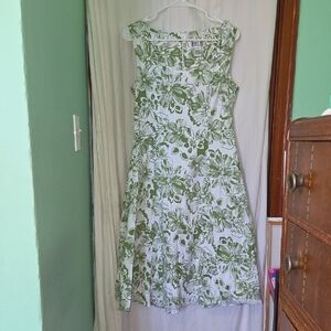 Vintage 90s Y2k Robbie Bee Floral Hawaiian Summee Sleeveless Dress